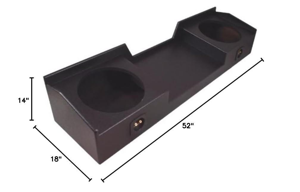 Dual 12" Loaded Sub Box Enclosure with Amplifier N48185