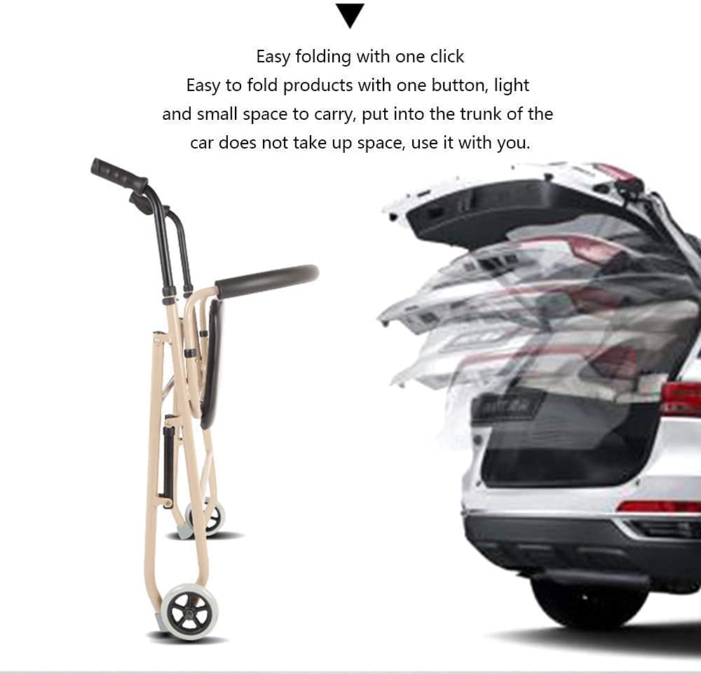 4 Wheel Folding Aluminum Rollator Walker with Seat K58752