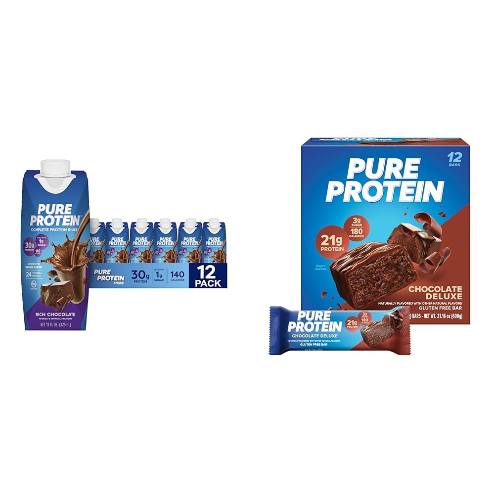 Chocolate Protein Shake & Bars, 12 Count L89027