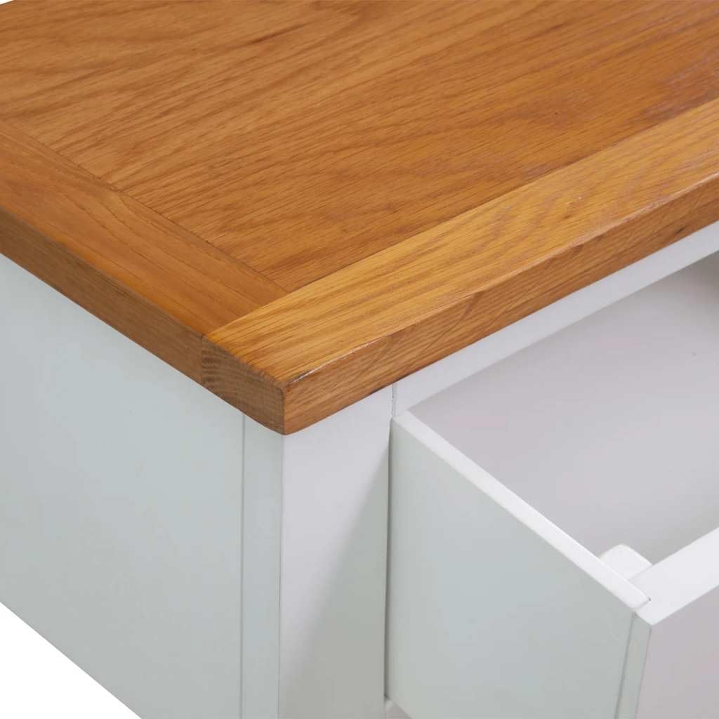 Solid Oak Wood Console Table L37708