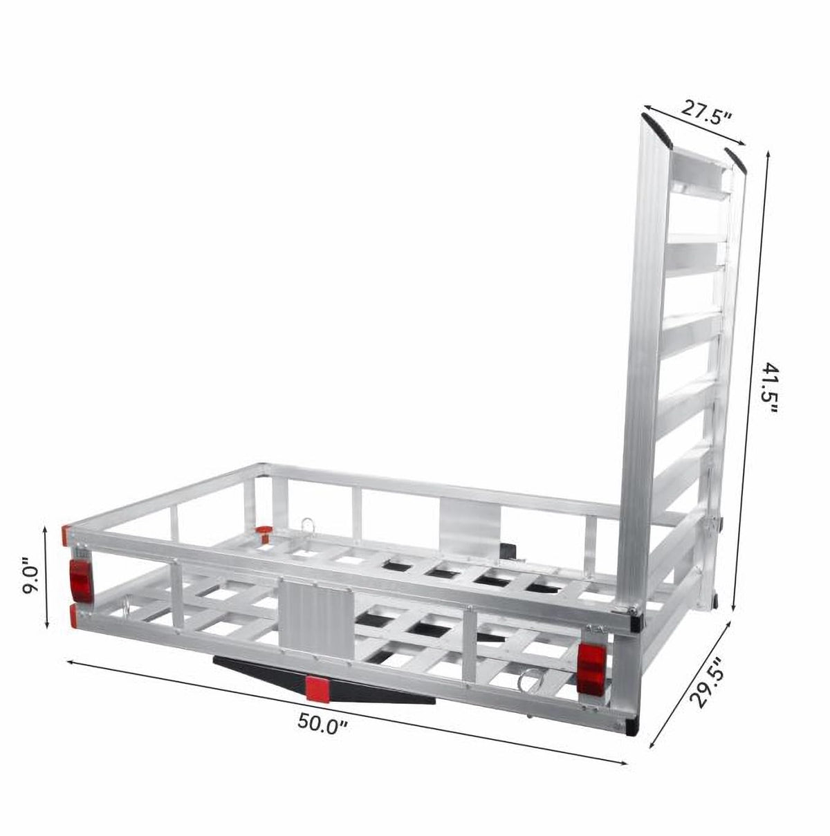 Aluminum Cargo Carrier with 50" Loading Ramp Q9682