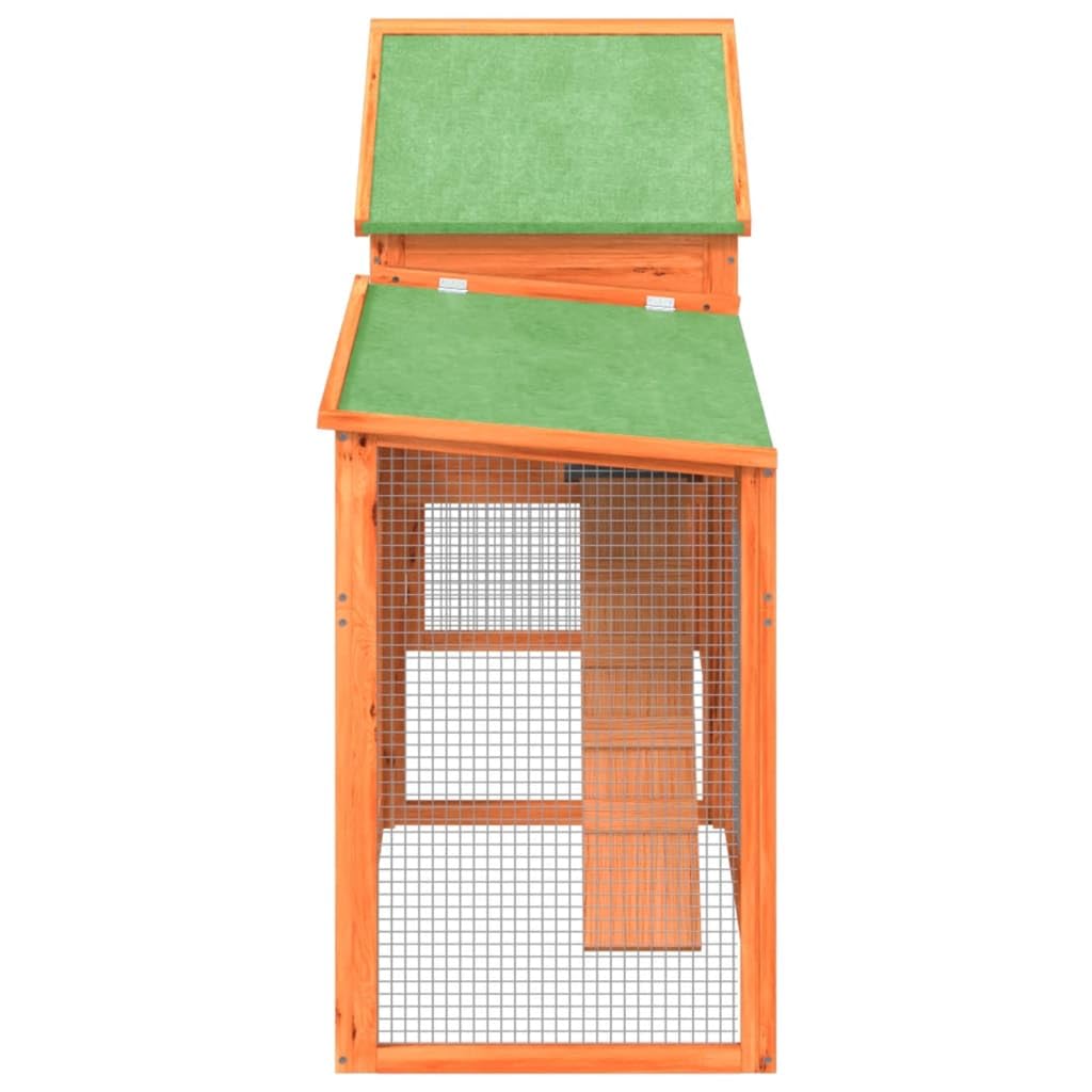 2-Tier Wooden Rabbit Hutch Small Animal Cage K40069