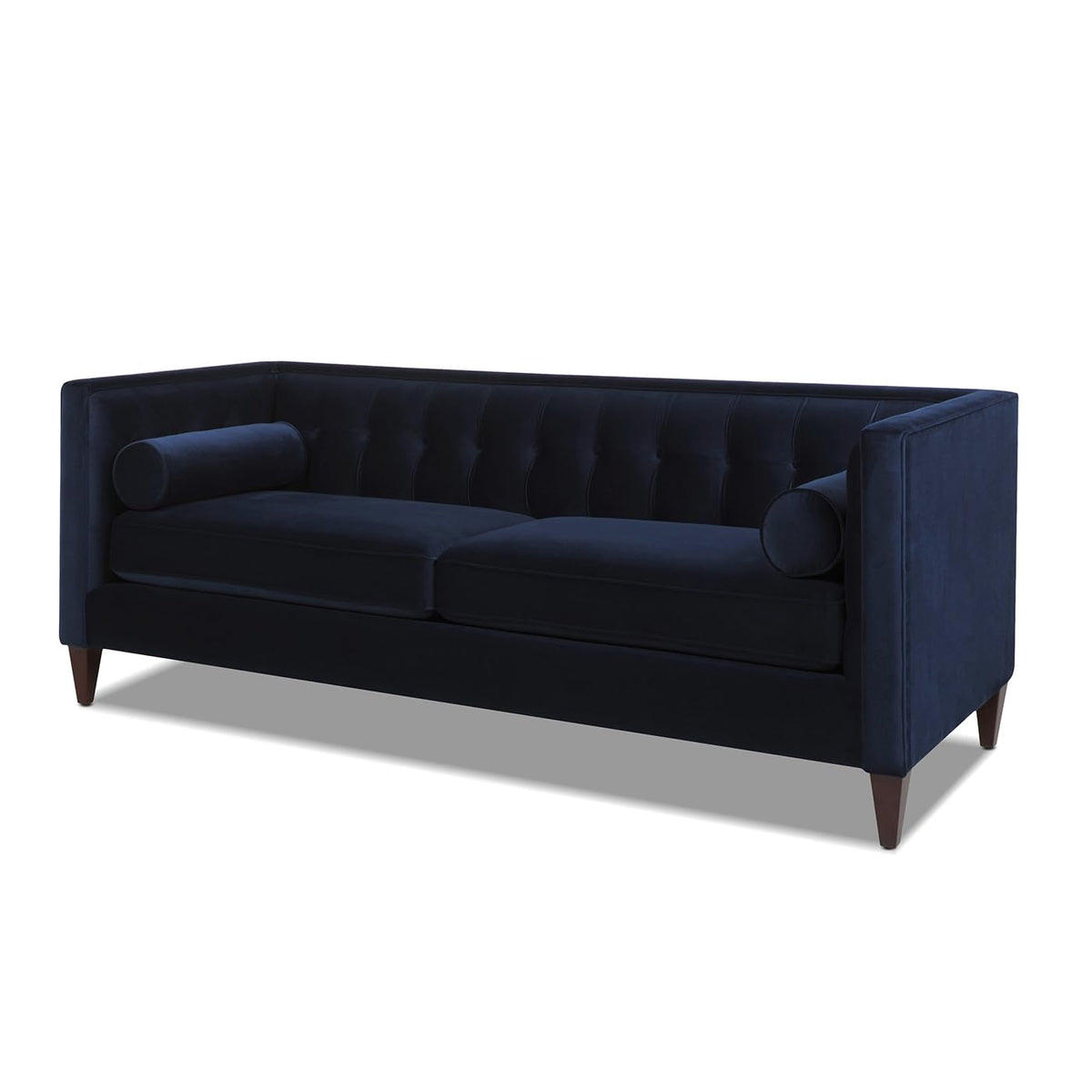 Dark Navy Blue Performance Velvet Tufted Sofa Q1064