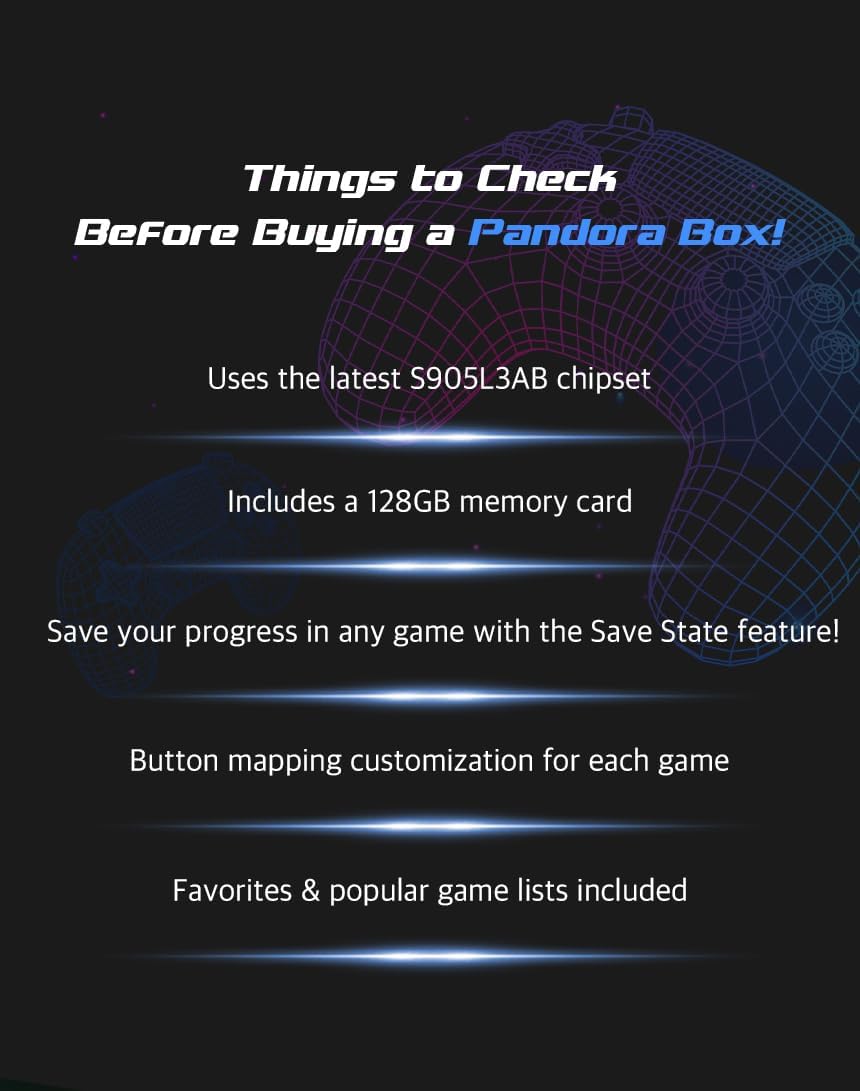 64GB Retro Gaming Console with 2.4GHz Wireless Controllers G3478
