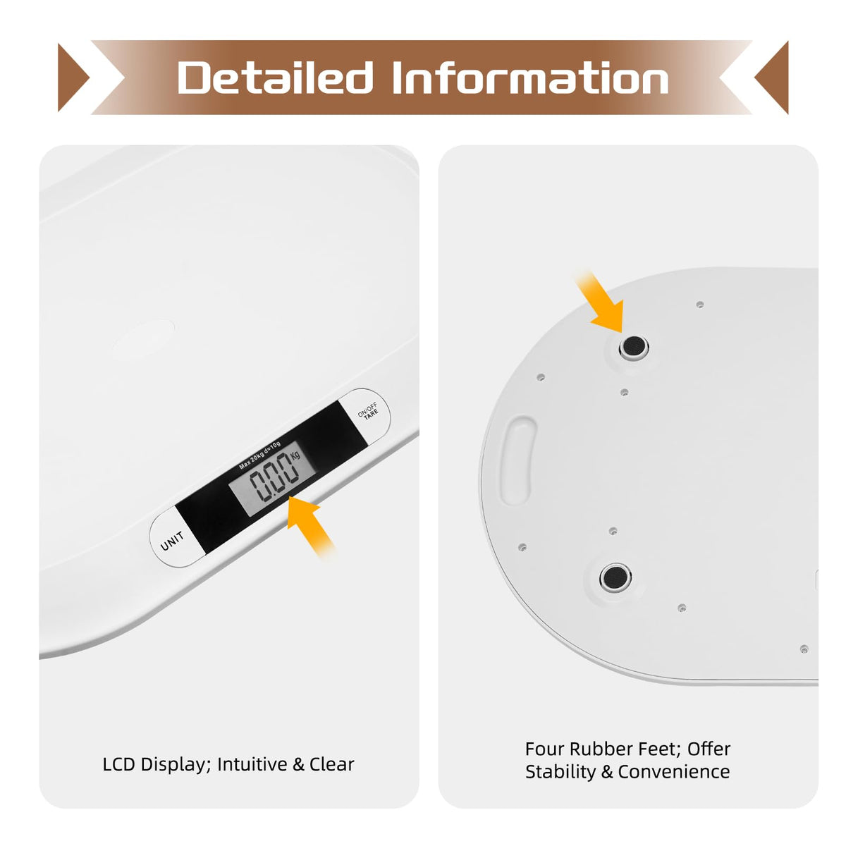Digital Infant Scale 20kg/44lb LCD Display M132401