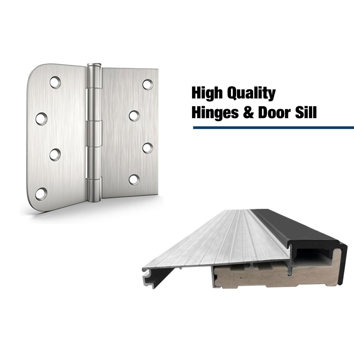 36"x 80" Fiberglass Entry Door with Brickmould T782660