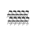 10 Pack Black Plastic Folding Chairs F84745