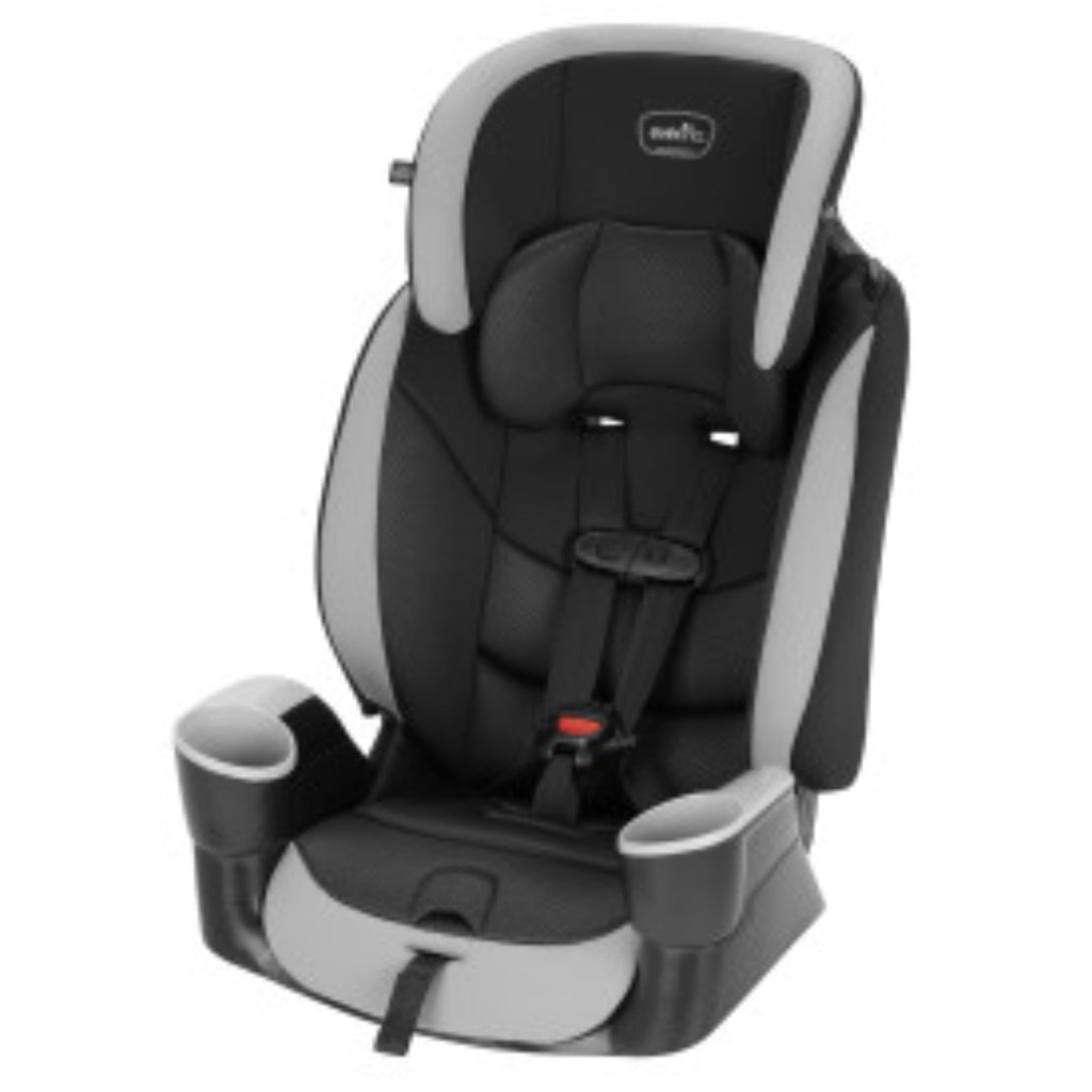 High-Back Booster Car Seat with Harness, 22 to 110lbs, Granite Gray U949801