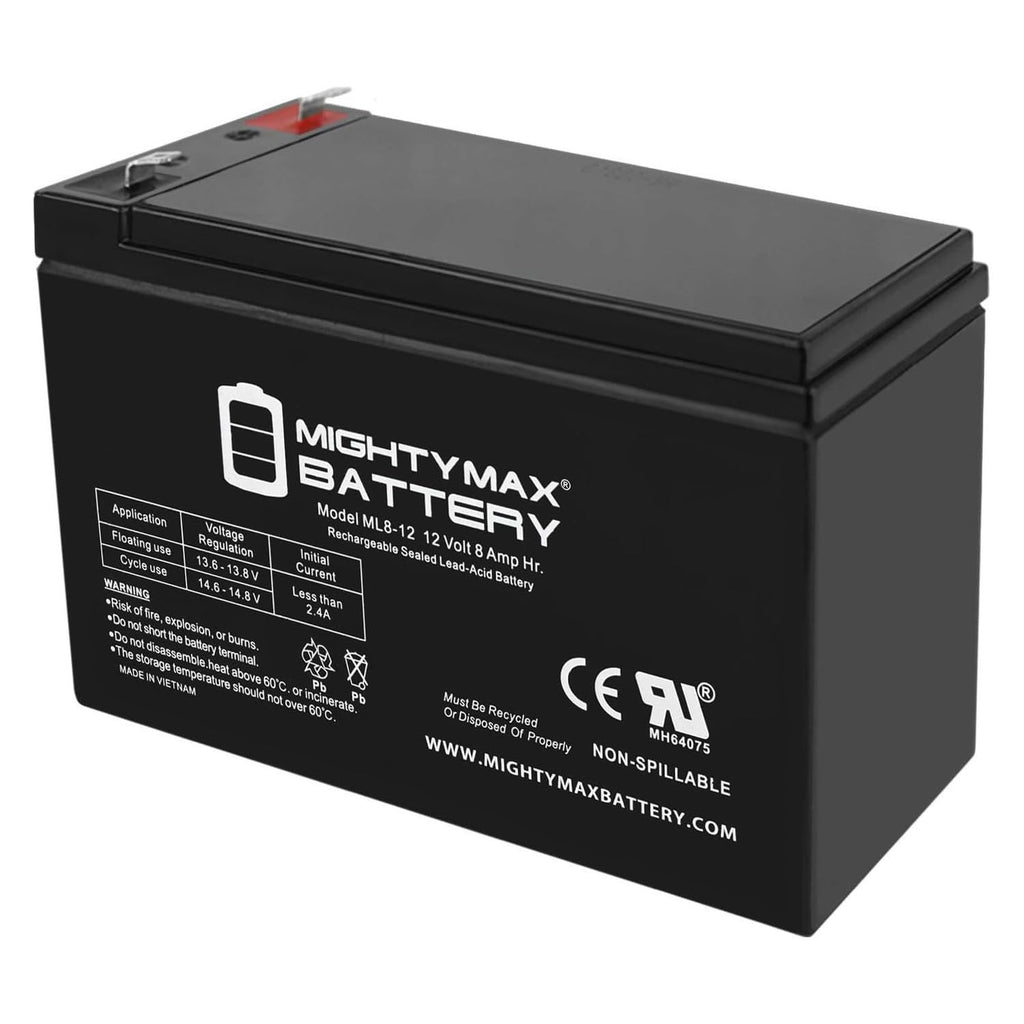 12 Volt 8 AH Rechargeable SLA AGM Battery H635