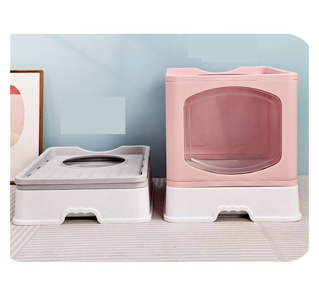Foldable Cat Litter Box with Lid B37937