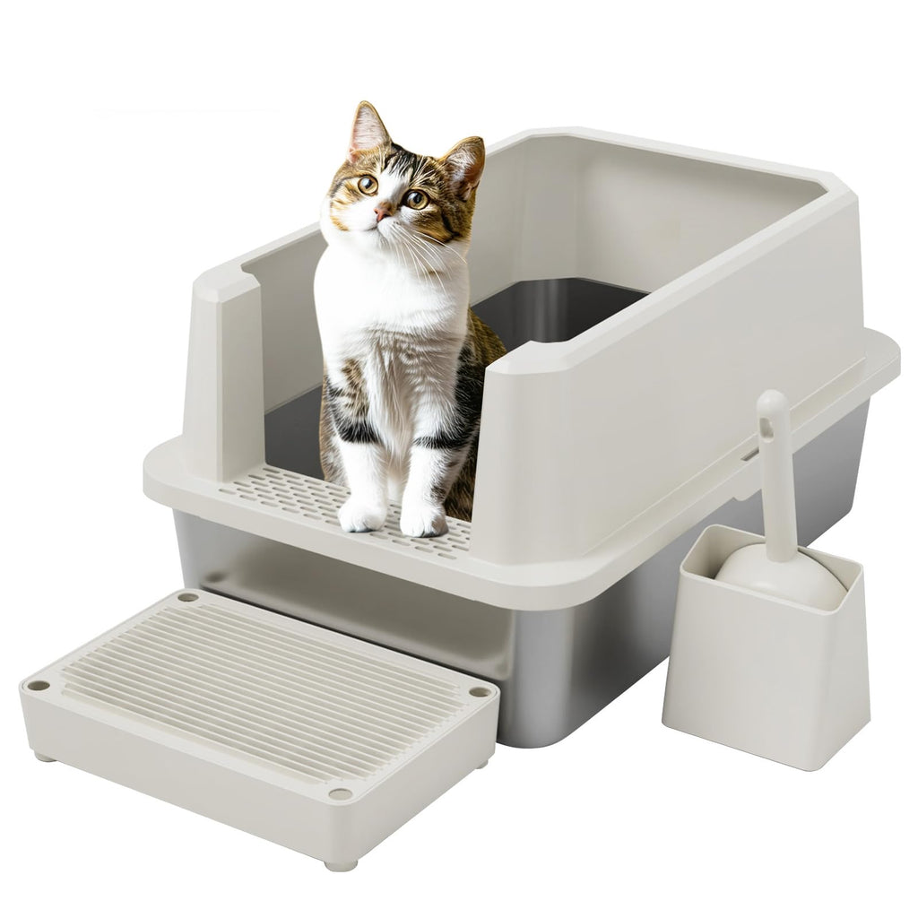 Stainless Semi-Closed Litter Box V230356