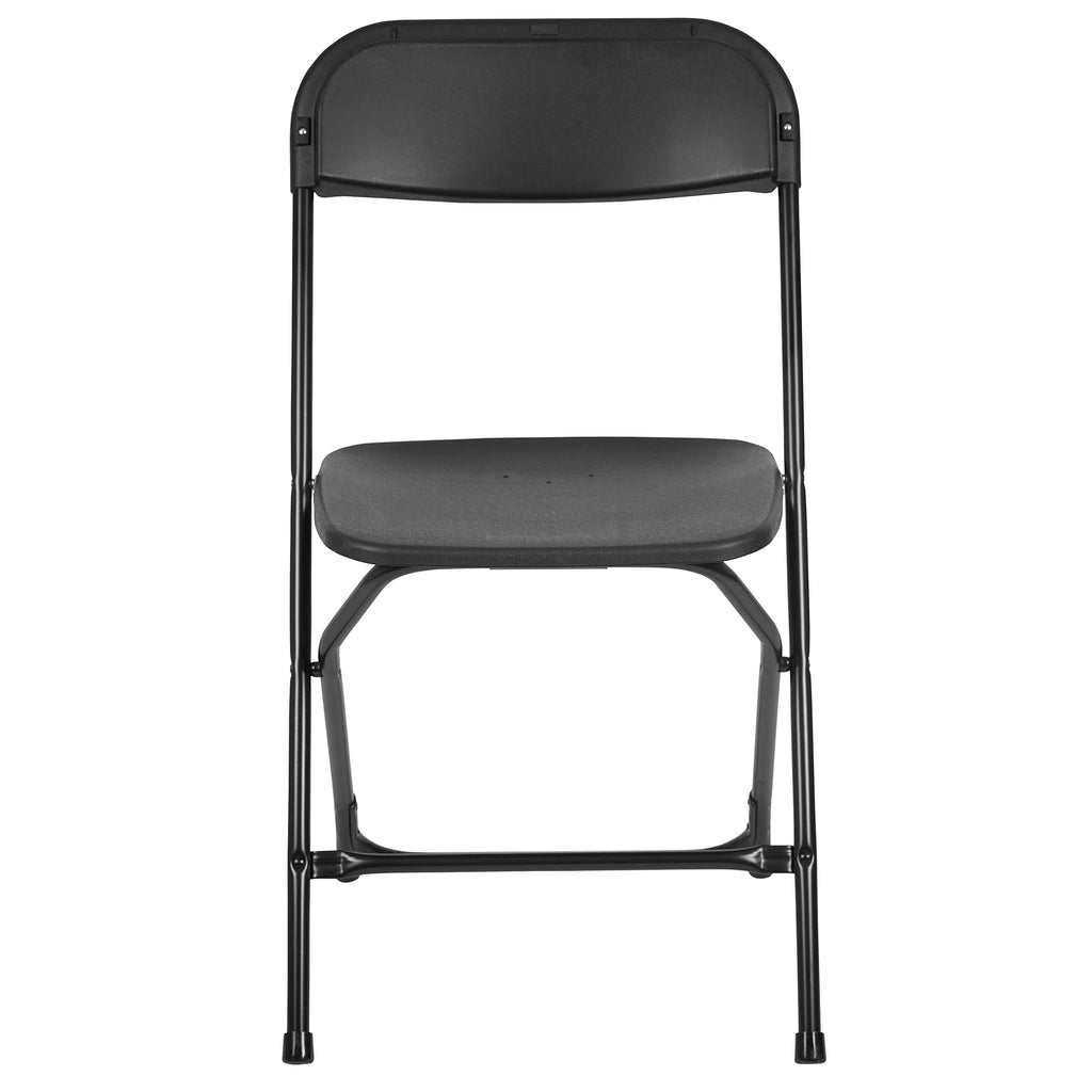 Black Plastic Folding Chair 10-Pack E856
