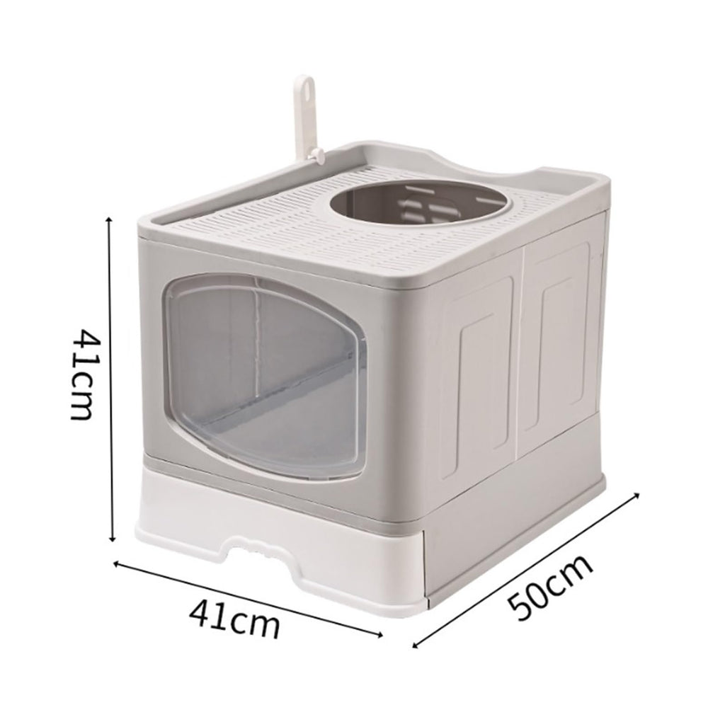 Foldable Cat Litter Box with Lid B37937