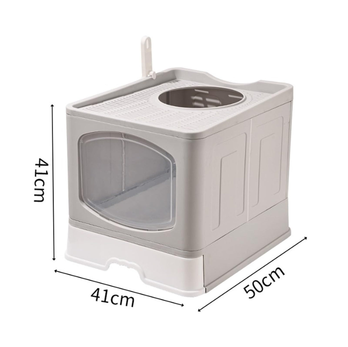 Foldable Cat Litter Box with Lid B37937