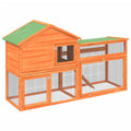 2-Tier Wooden Rabbit Hutch Small Animal Cage K40069