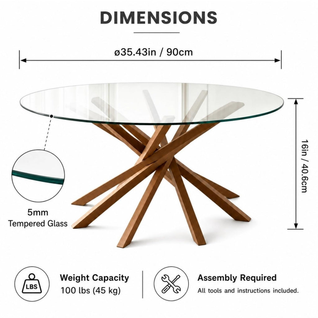 Glass Coffee Table H5807