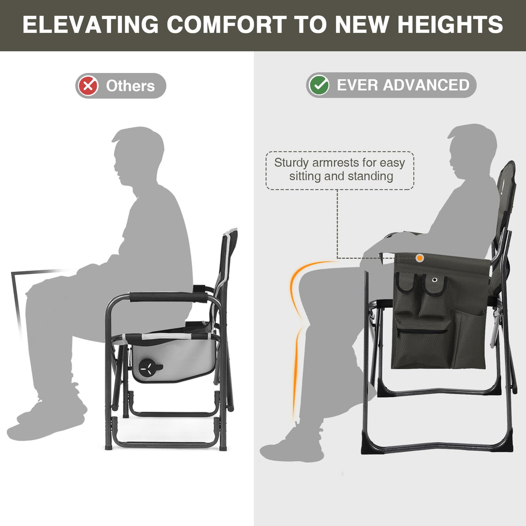Lightweight Aluminum Director Camping Chair Q42703
