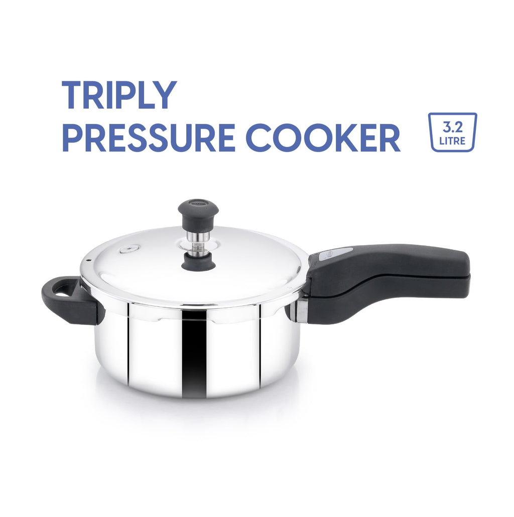 Triply Stainless Steel Pressure Cooker 3 Liter A405