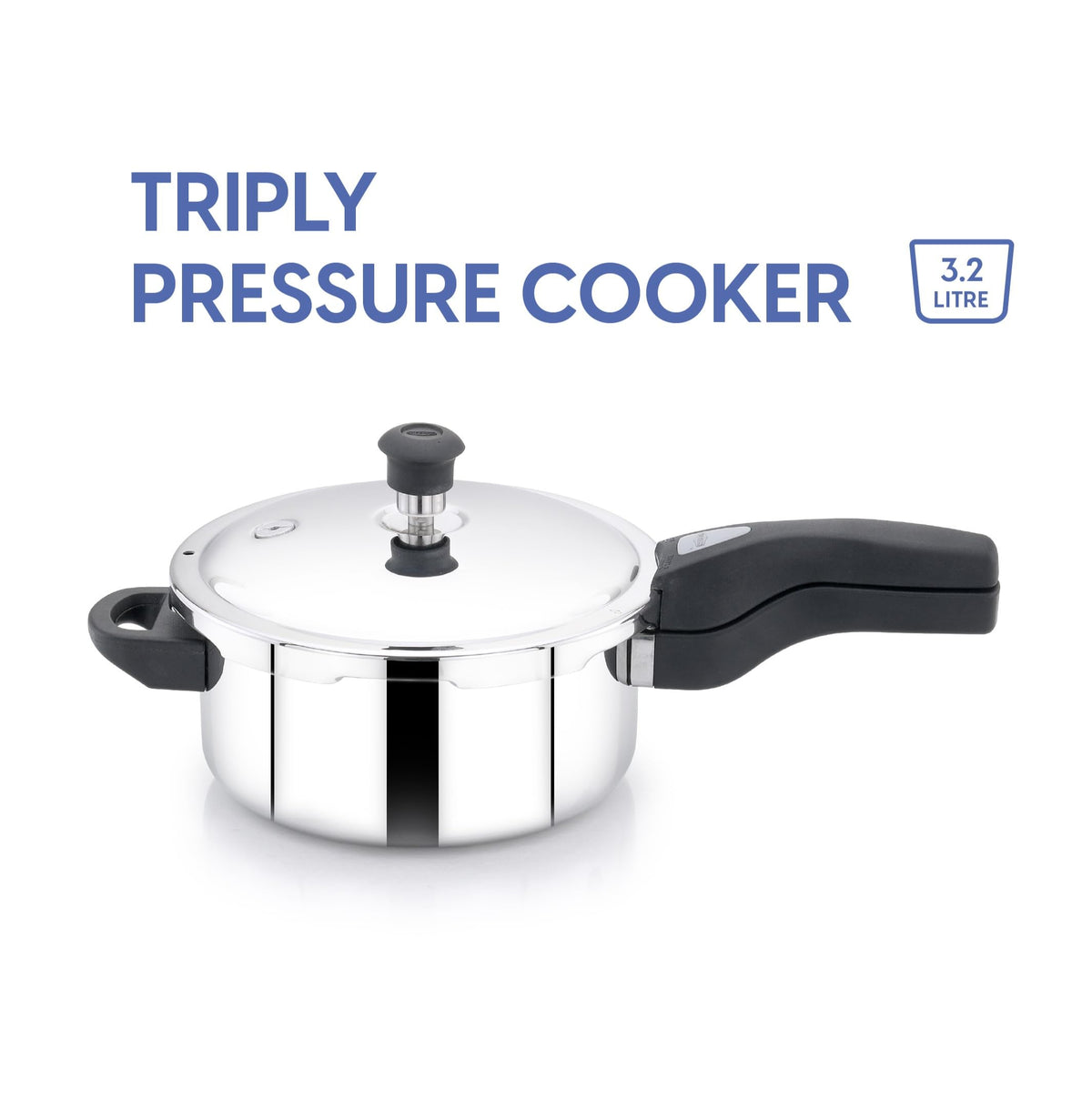 Triply Stainless Steel Pressure Cooker 3 Liter A405