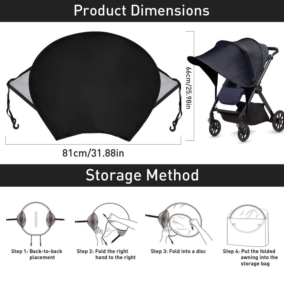 Baby Stroller Sun Shade V385
