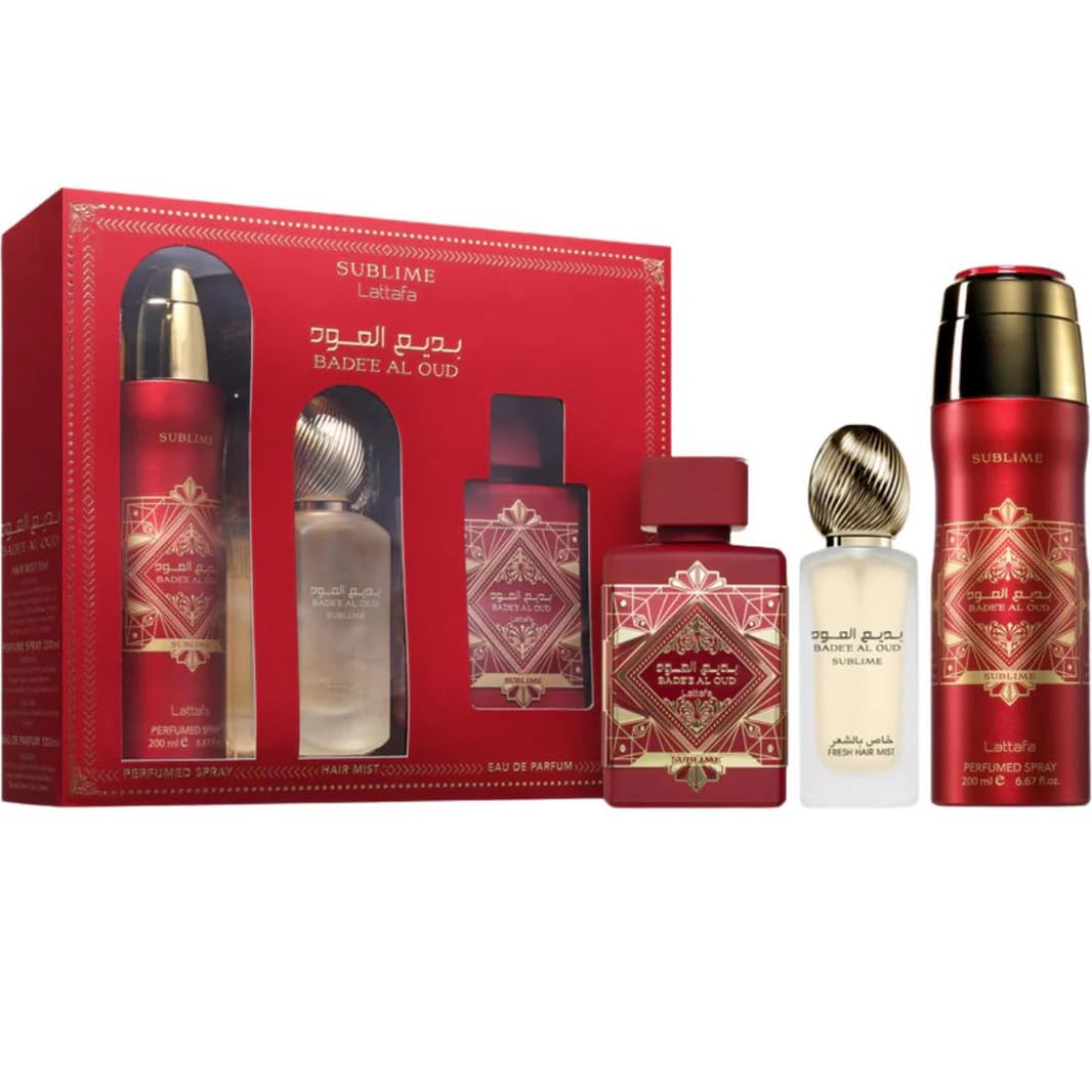 3 Piece Set Eau de Parfum Spray Hair Mist Deodorant Spray Q958