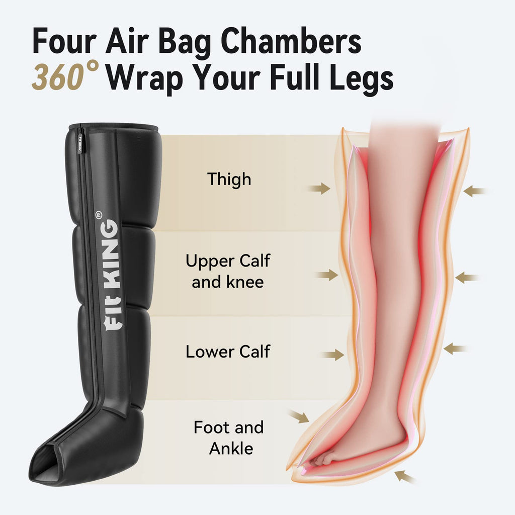 Air Compression Recovery System Full Leg Massager Boots J3581
