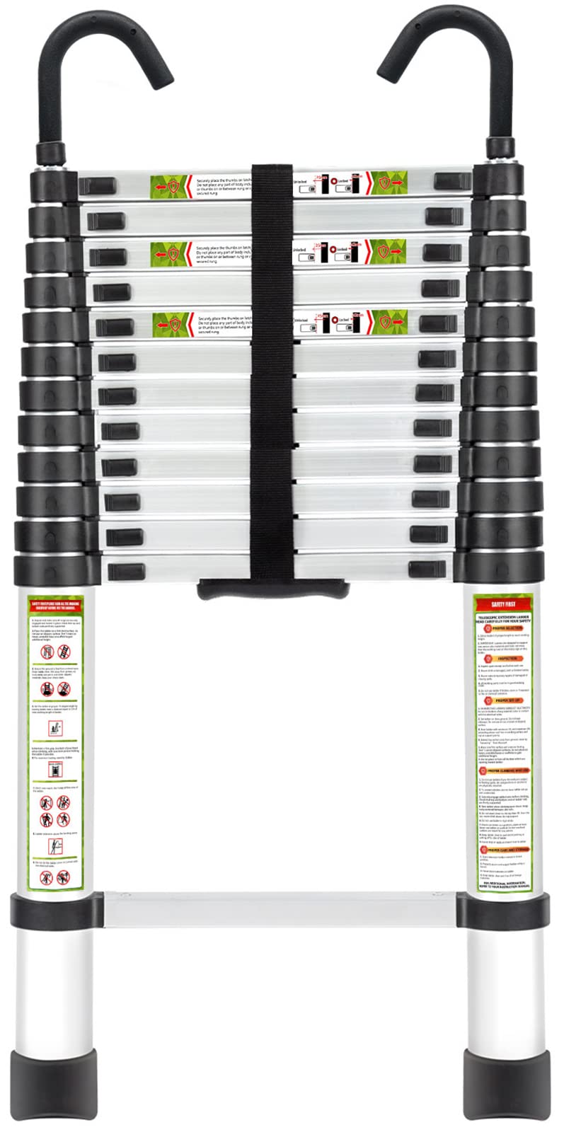 12.5 FT Aluminum Telescoping Ladder T70658