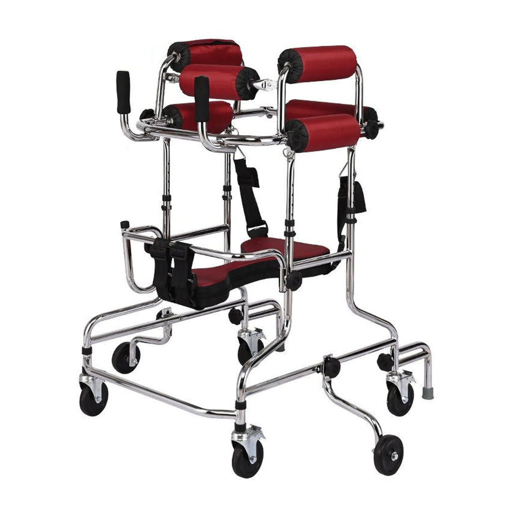 Folding Height-Adjustable Pediatric Walker with Stainless Steel Frame P943978