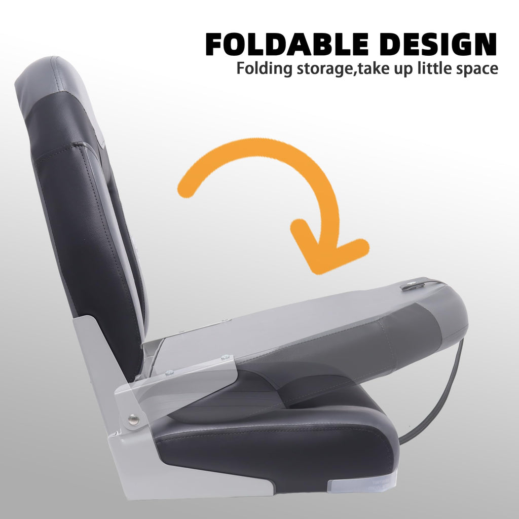 Folding High Back Boat Seats 2 Pack I5521