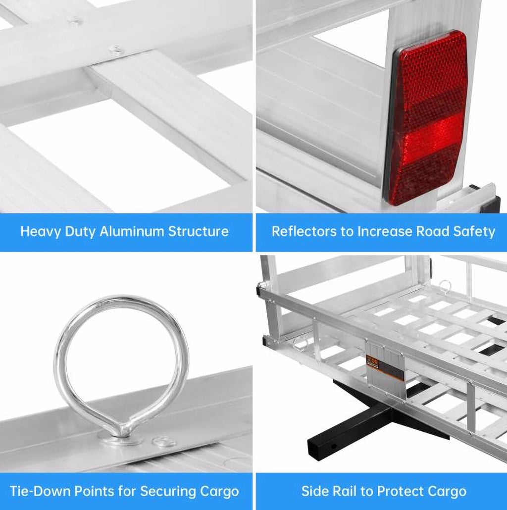 Aluminum Cargo Carrier with 50" Loading Ramp Q9682