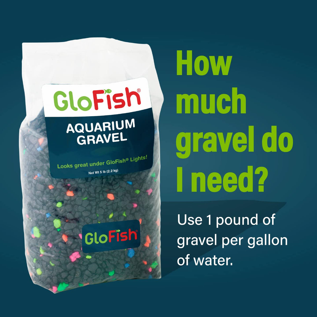 Black Aquarium Gravel 5 lb Bag X380