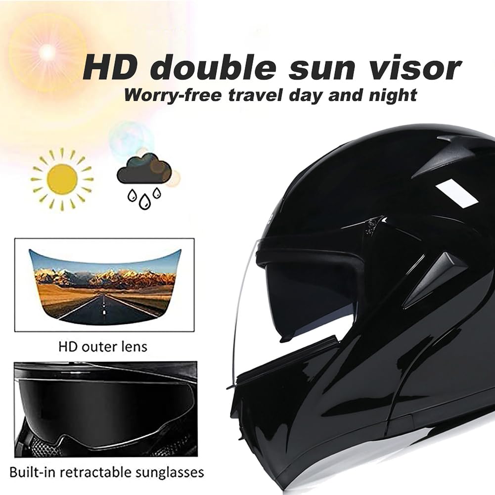 DOT Approved Flip Up Full Face Modular Motorcycle Helmet V5579