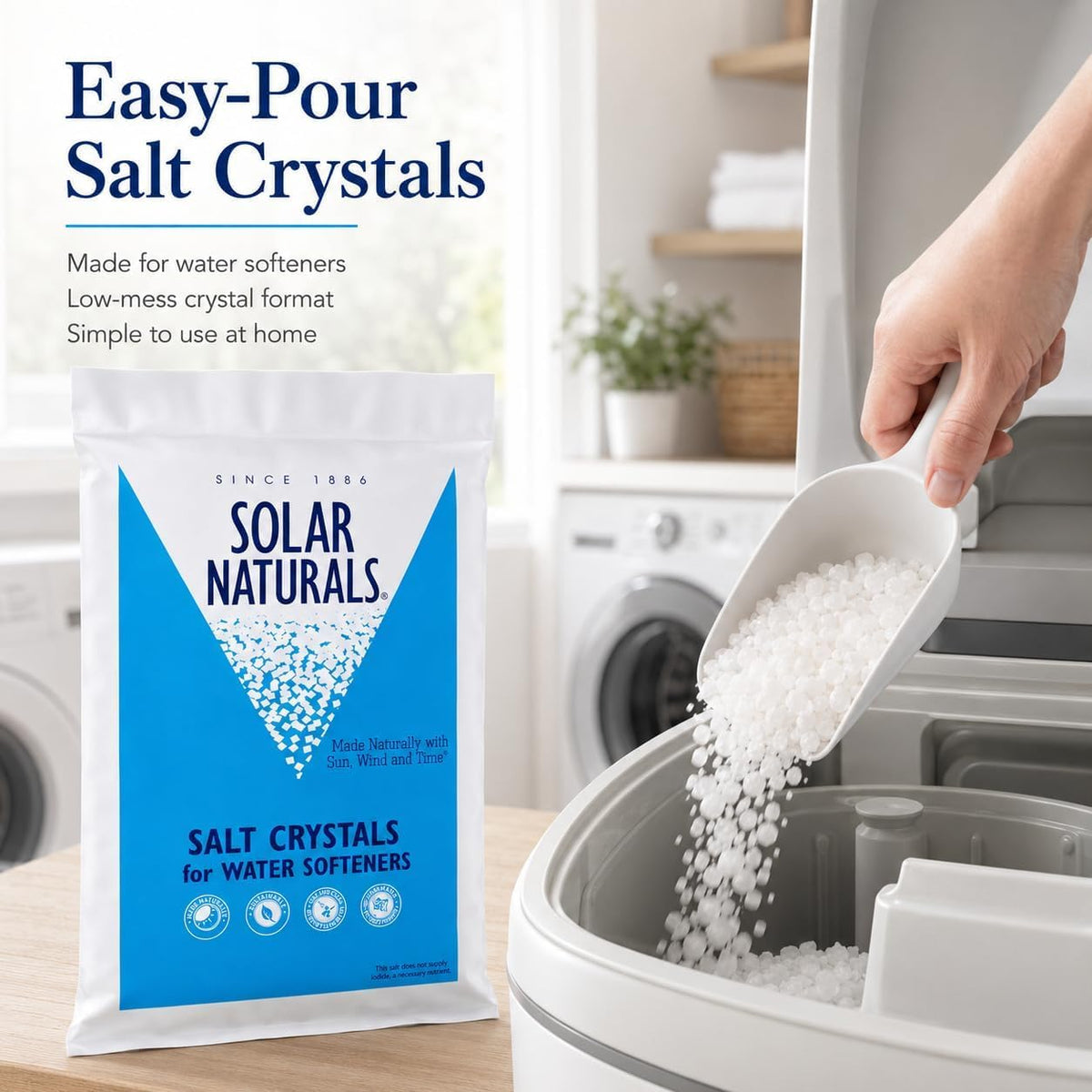 40 lb Natural Solar Salt Crystals P93007
