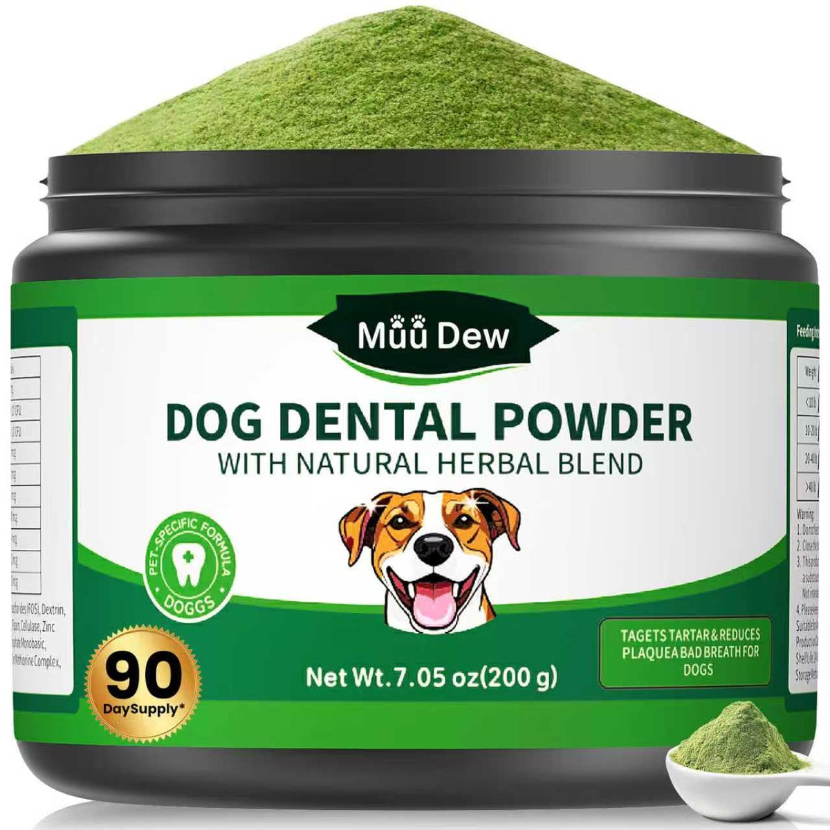 Dog Teeth Cleaning Powder, Dental Powder and Breath Freshener, 200 Grams Z7206