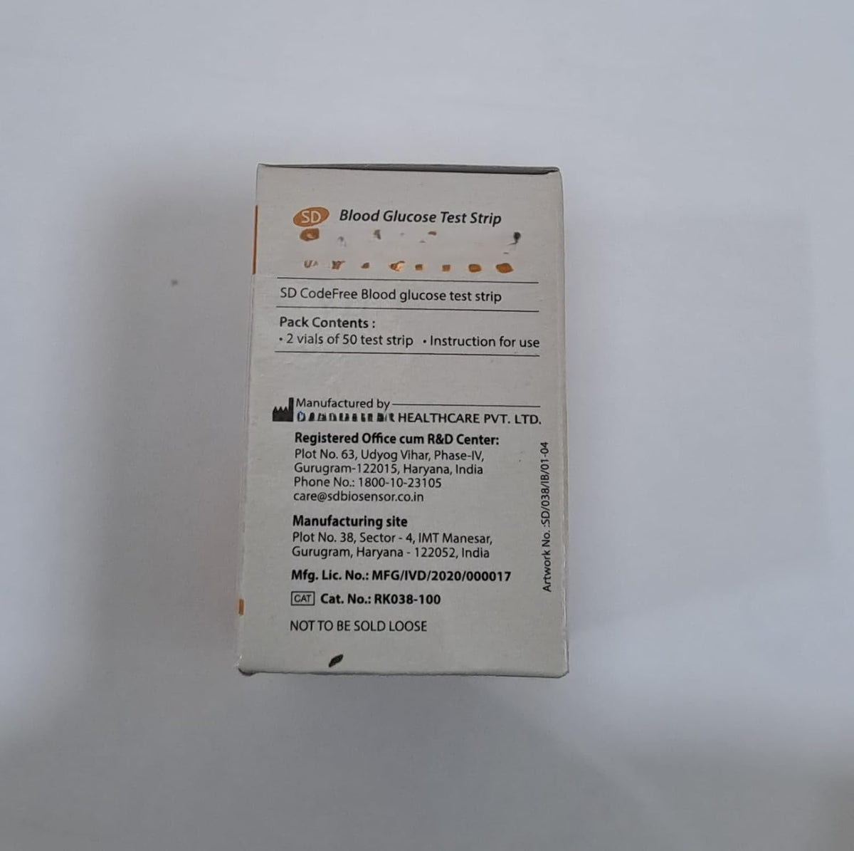 Blood Glucose Test Strips 100 Count Y328