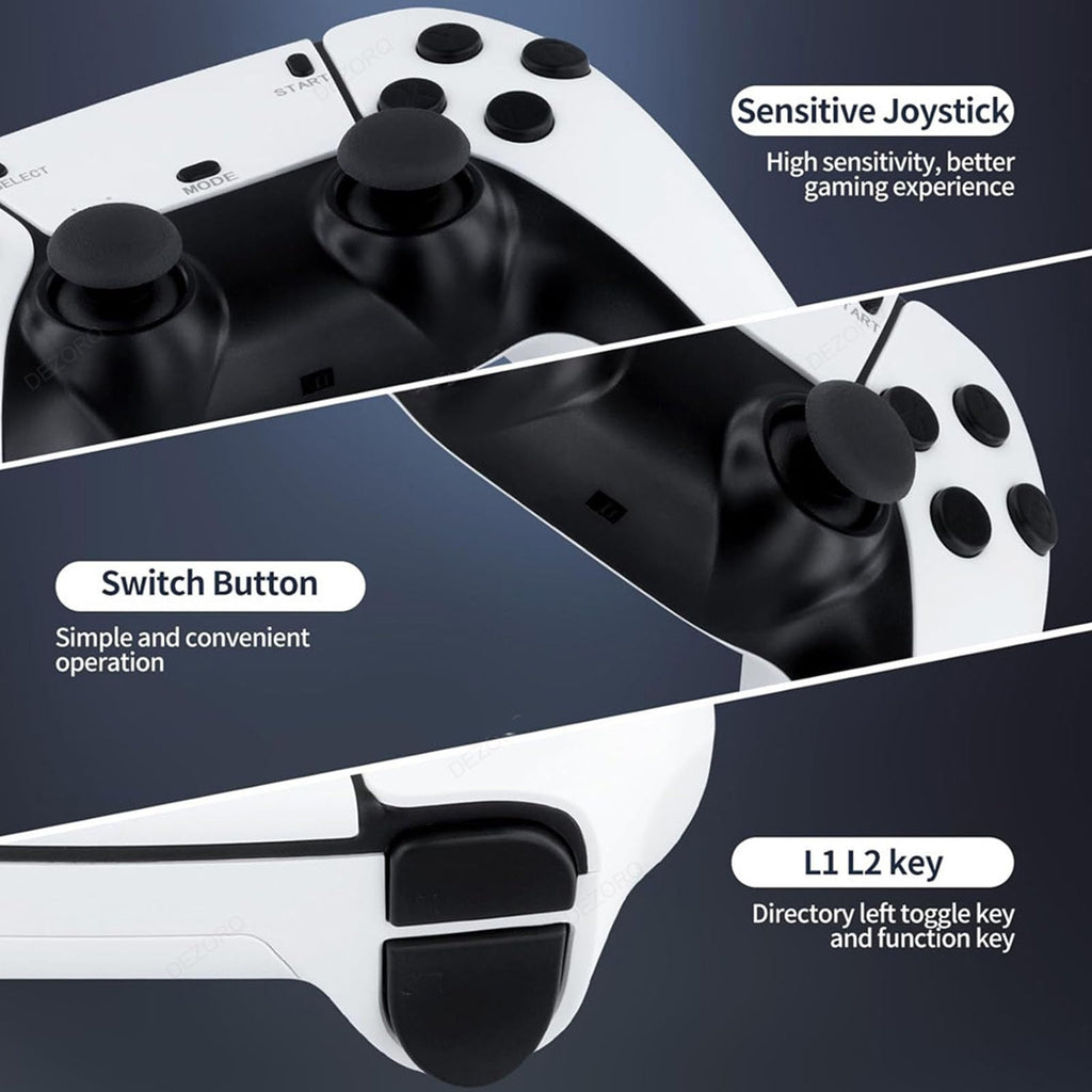 Wireless Retro Game Stick with 20000+ Classic Games, 4K HDMI, Dual 2.4G Controllers, 128GB D2048
