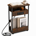 Narrow Side Table with Charging Station R865