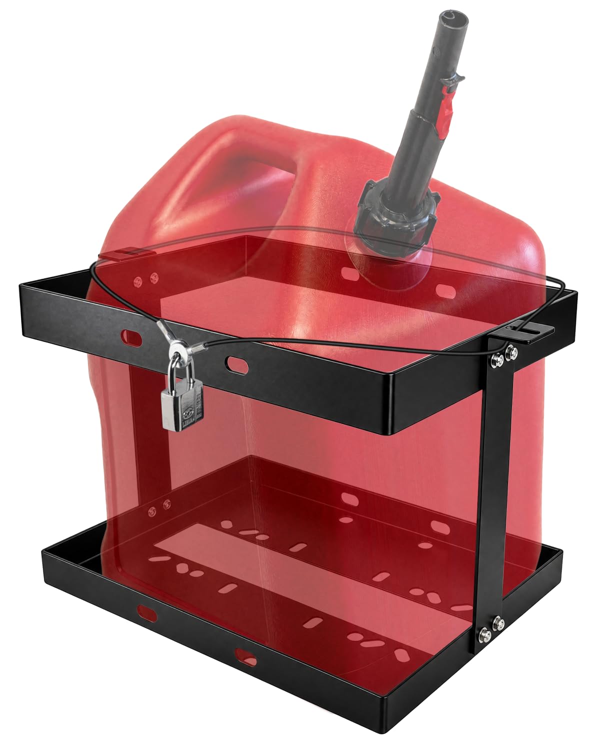 5 Gallon Gas Can Holder with Anti-Theft Lock X51622