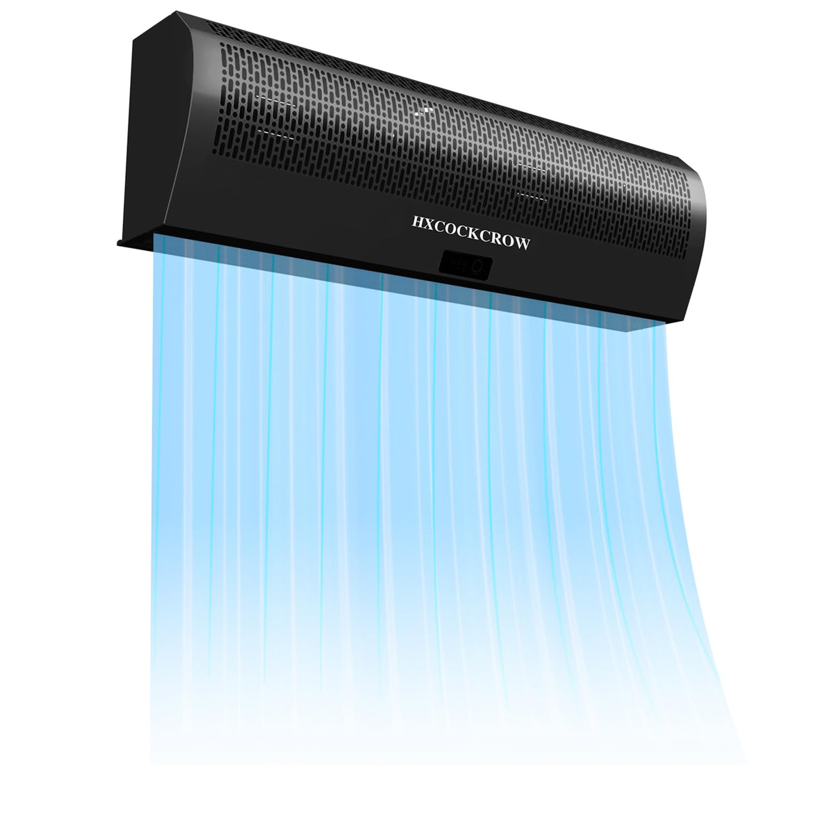 36 Inch Black Air Curtain with Door Magnetic Switch D607