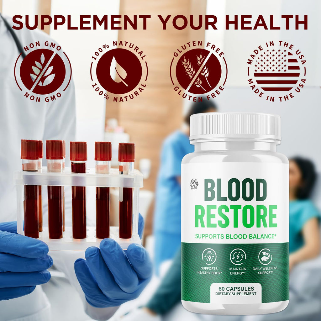 All Natural Blood Health Support Capsules 60 Capsules G310