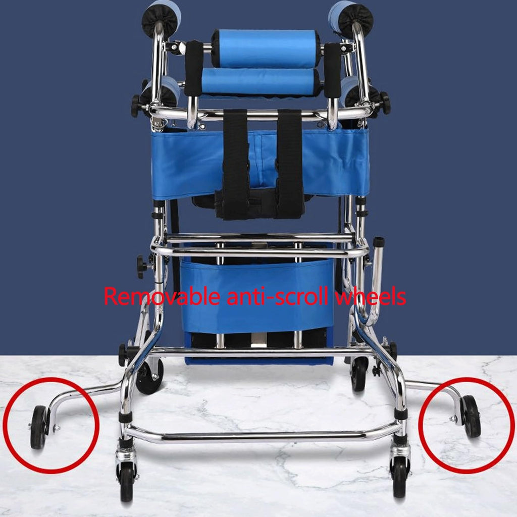 Folding Height-Adjustable Pediatric Walker with Stainless Steel Frame P943978