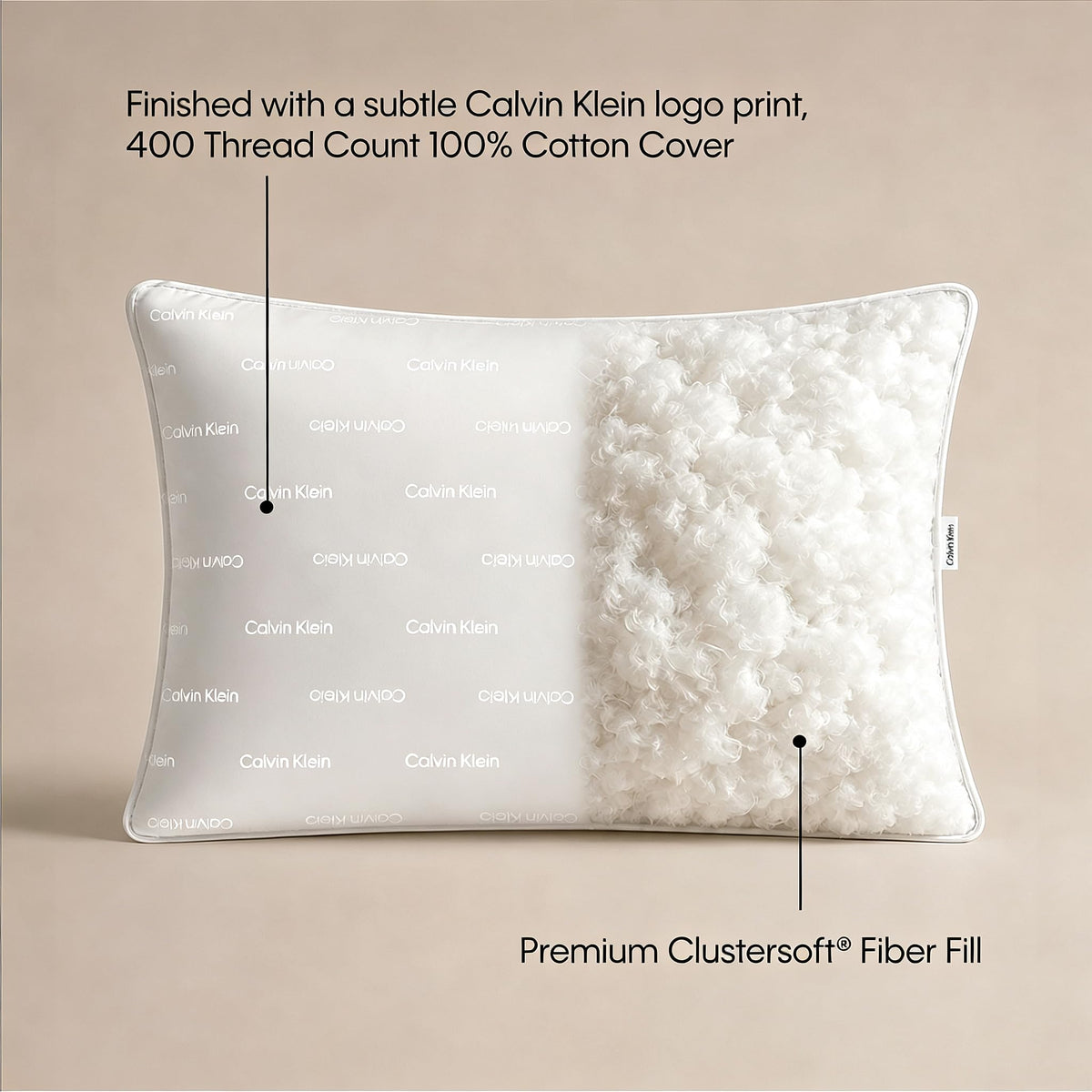 Queen Size Set of 2 Medium Soft Pillows W121994