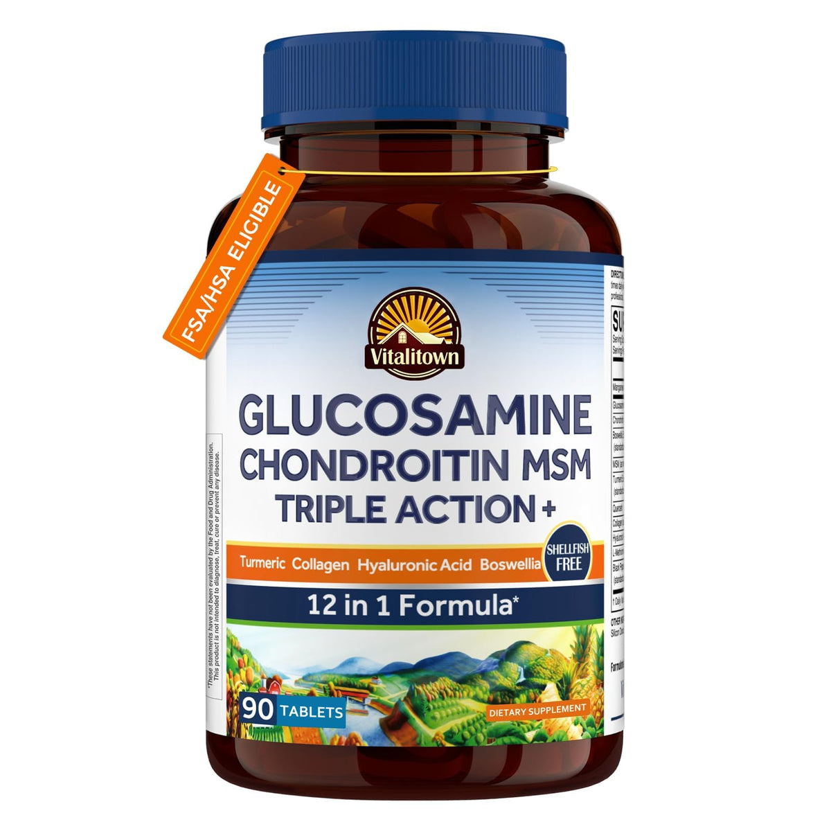 Glucosamine Chondroitin MSM Collagen Turmeric 90 Tablets Q443934