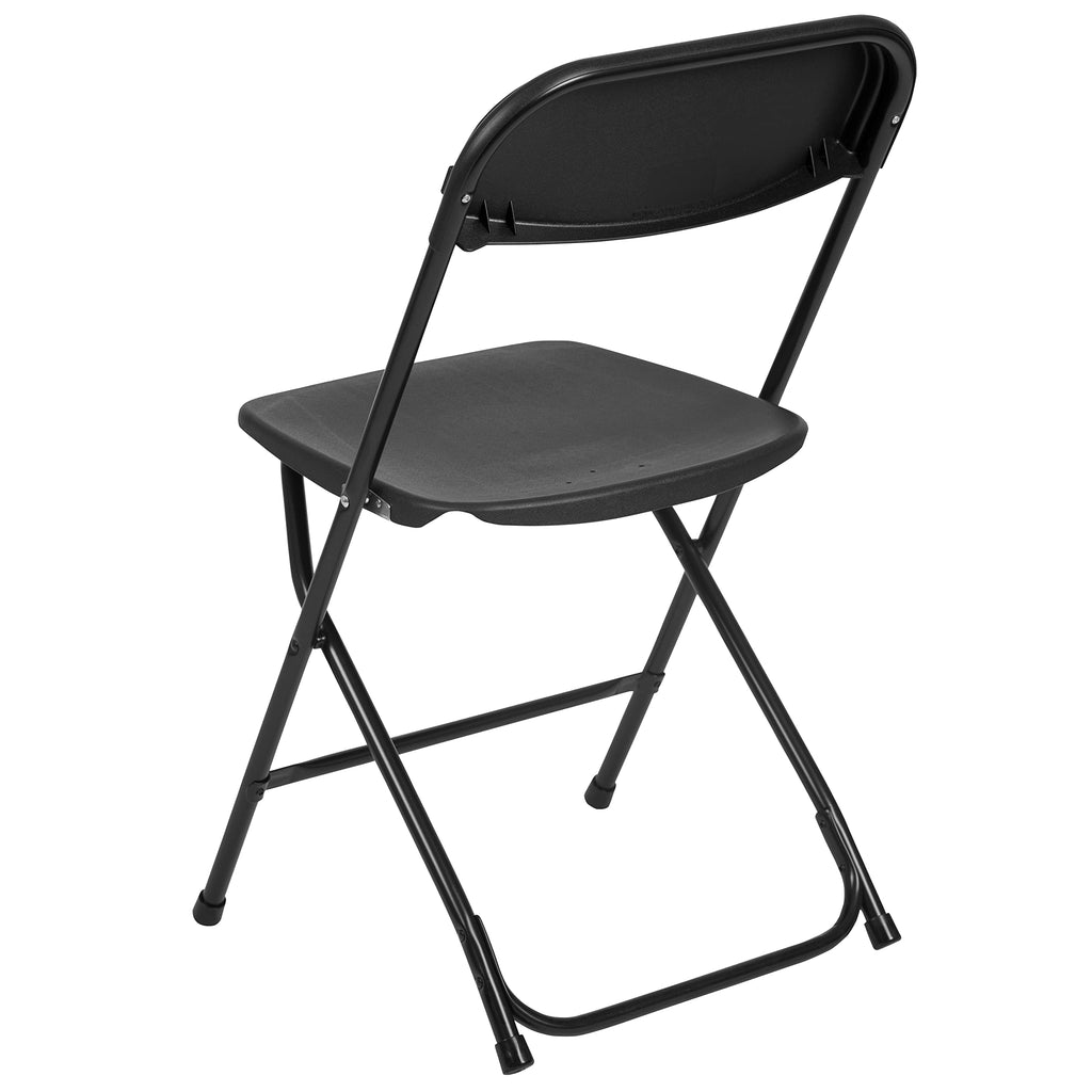 Black Plastic Folding Chair 10-Pack E856