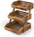 3-Tier Acacia Wood Fruit Basket N169