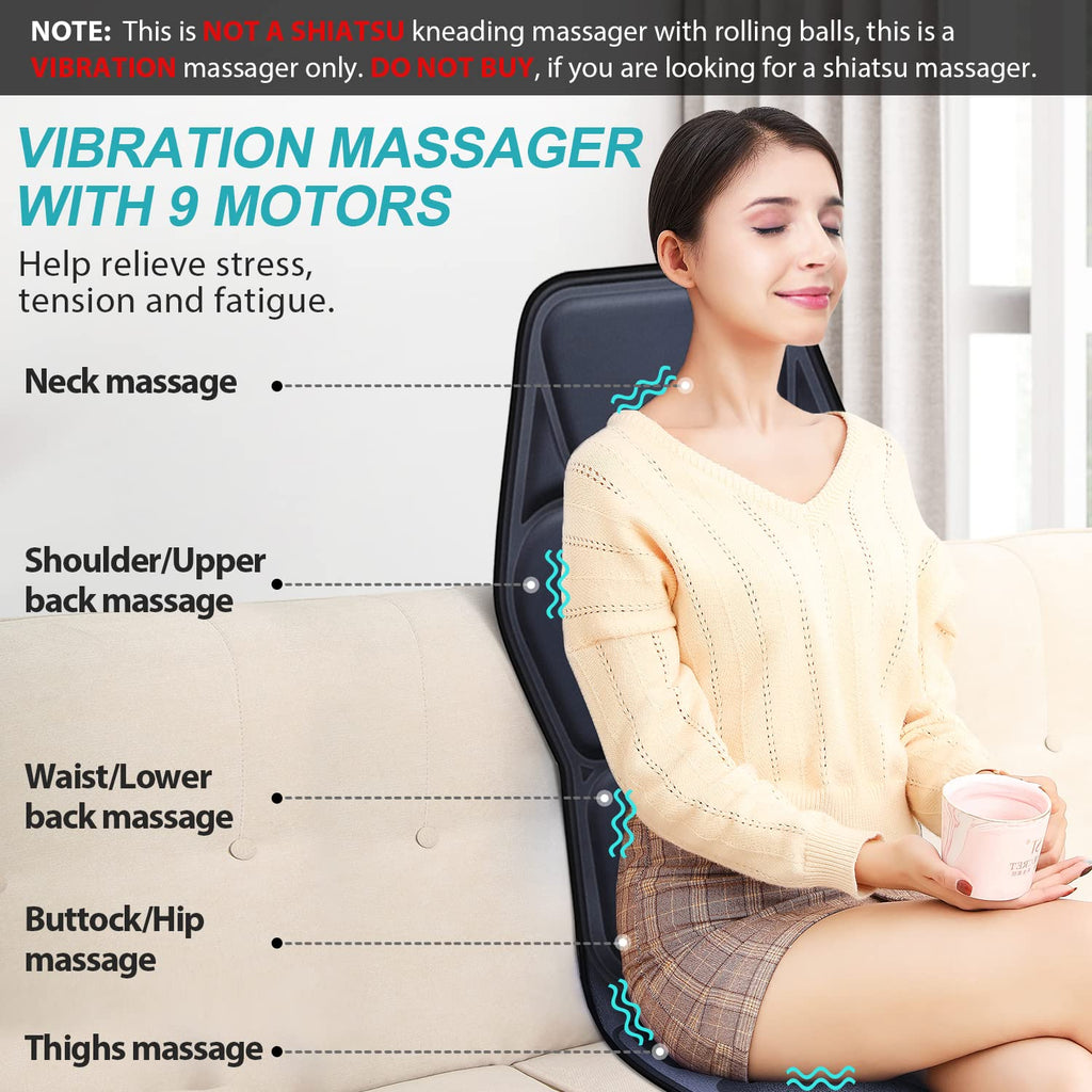 Heated Massage Seat Cushion Pad S40357