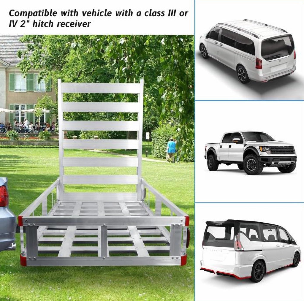 Aluminum Cargo Carrier with 50" Loading Ramp Q9682