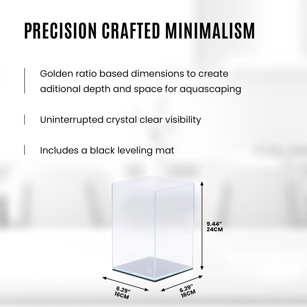 Ultra Clear Rimless Low Iron Glass Aquarium B118
