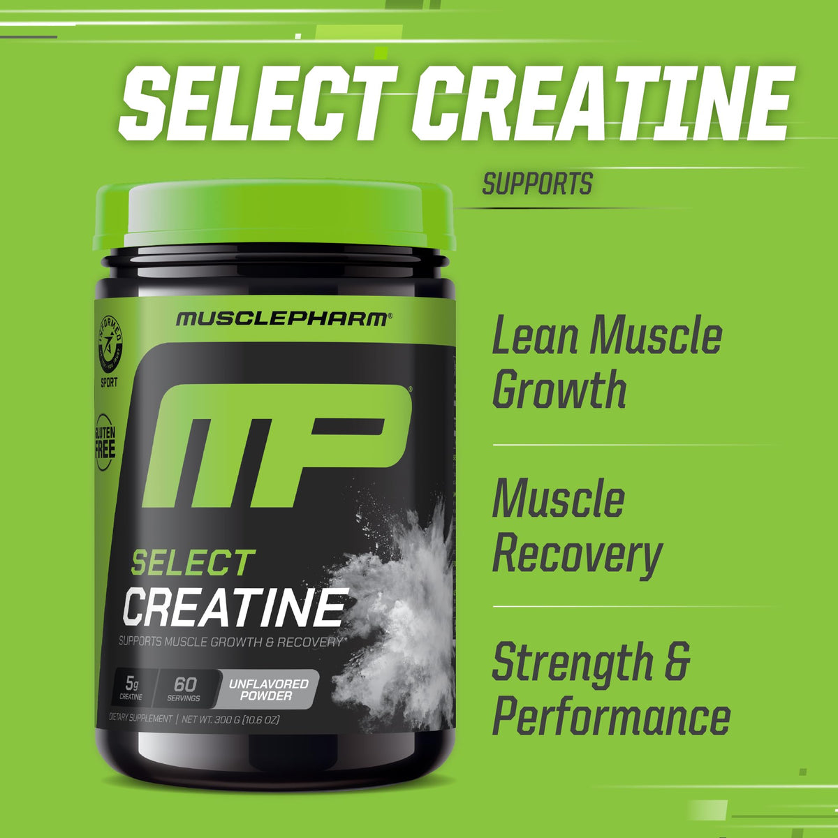 Creatine Monohydrate Powder 60 Servings D600
