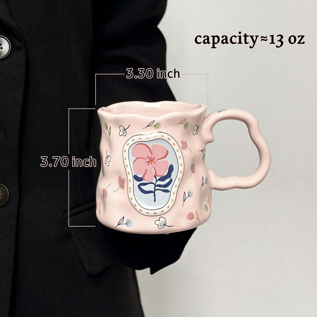 Pink Flannelette Gift Box with Coffee Mug O75743